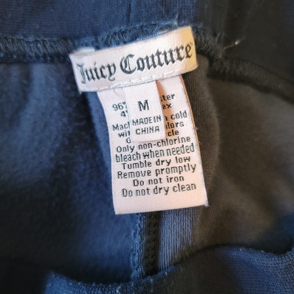 Juicy Couture Navy Velour Track Pants - Picture 3 of 4
